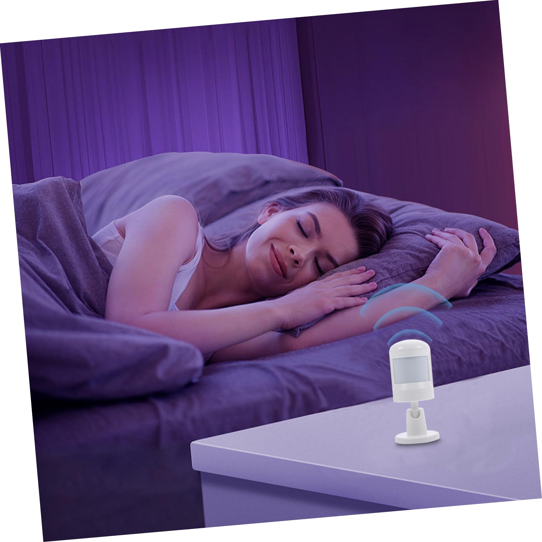 Zigbee Pir Bewegungsmelder mit Weitwinkel und Körpersensor Weiß Digitaler Temperatursensor und App Benachrichtigung für Sicheres Zuhause