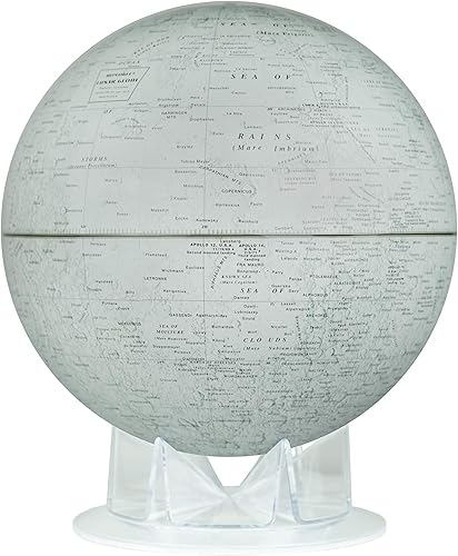 Replogle luna 12-Inch de diámetro Mesa globo gris 12