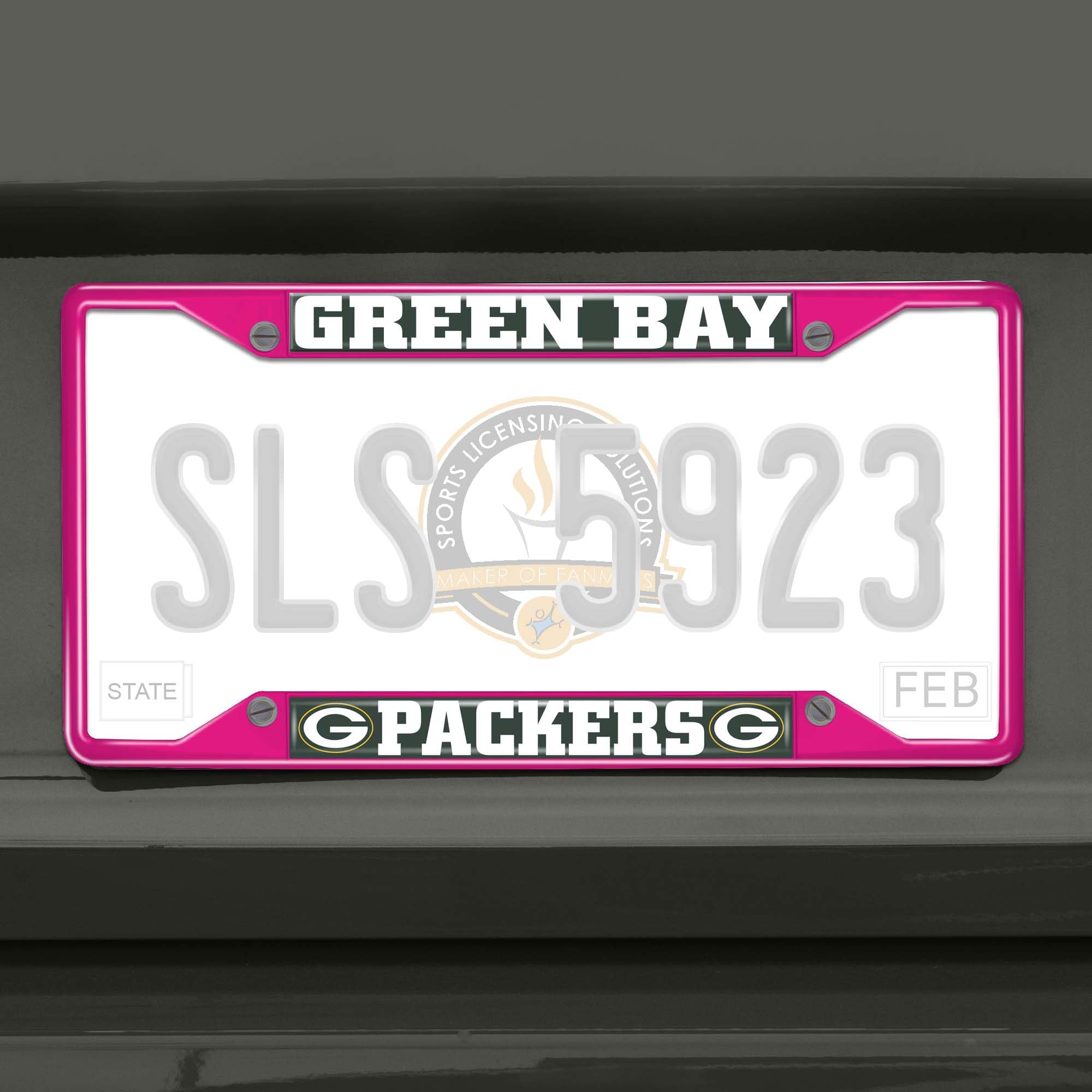 Football Team Hitch Accessory FANMATS Green Bay Packers Pink Hitch Cover -  2\, image size:2000x2000