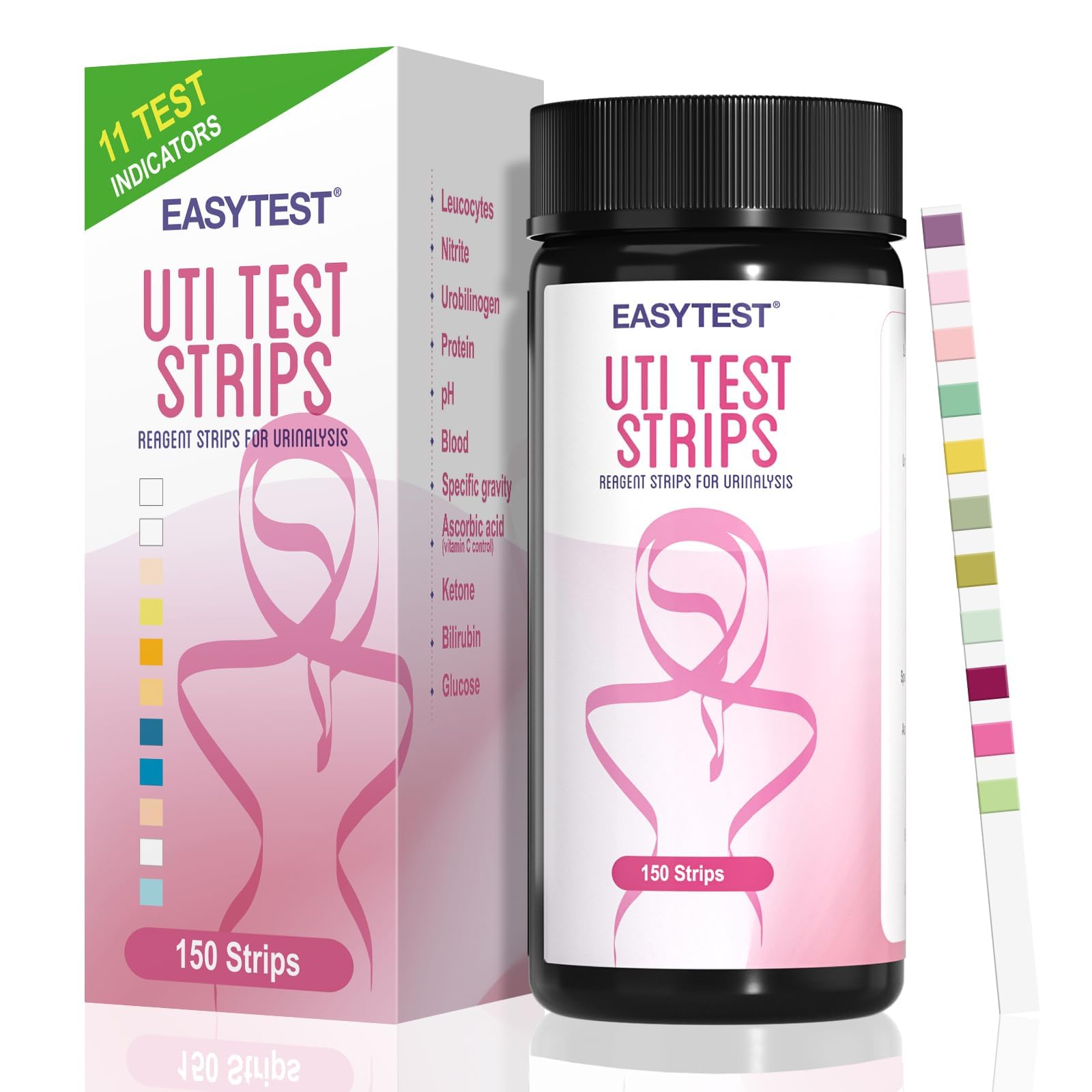 Buy 150 Urine Test Strips for Leukocytes 11in1 Nitrite, Protein