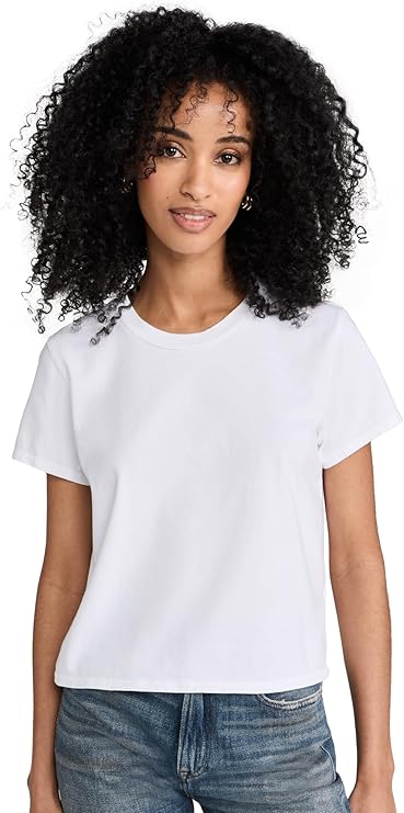 perfectwhitetee Women's Springsteen Supima Cotton Baby Tee