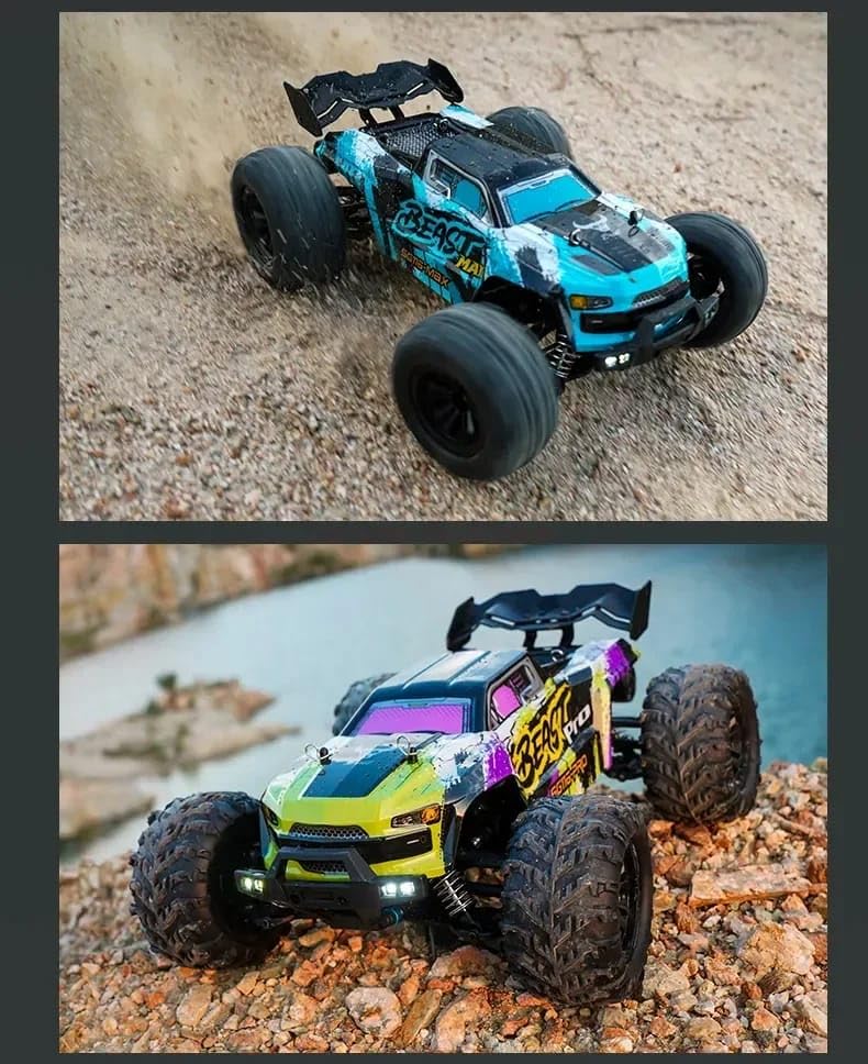 Image of Beast Max RC Car, Brushless 4WD Remote Control Truck, 4x4 Off-Road Monster Truggy with 4.2GHz Controller