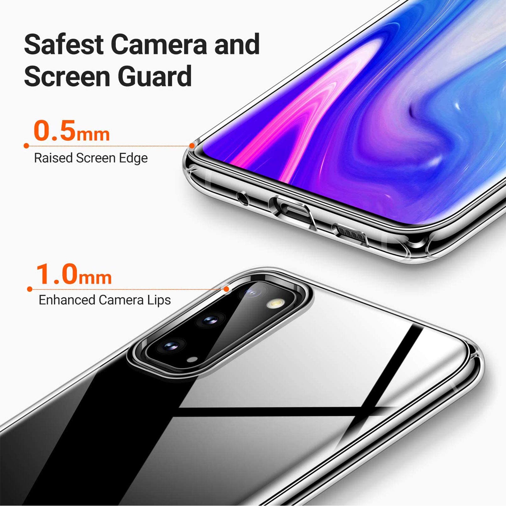 Custodia Per Oppo A96 5G Con 2 Pellicole In Vetro Temperato - Cover Trasparente Morbida In TPU Antigiallo, Silicone Antiurto, WMA33