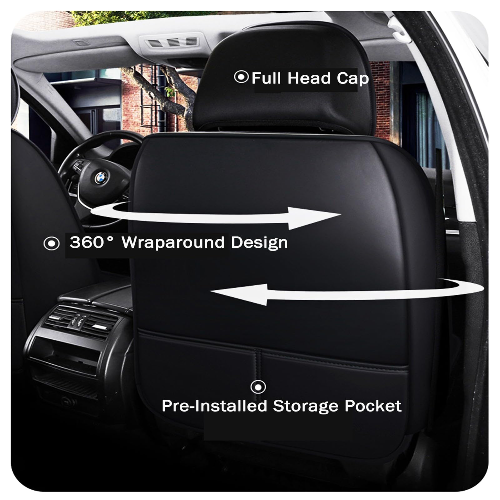 Coprisedili Auto per Hyundai Tucson(2020-2024),Coprisedili Impermeabili e Antiscivolo Fodere Anteriori E Posteriori Protezioni Traspirante Accessori Interno Nero