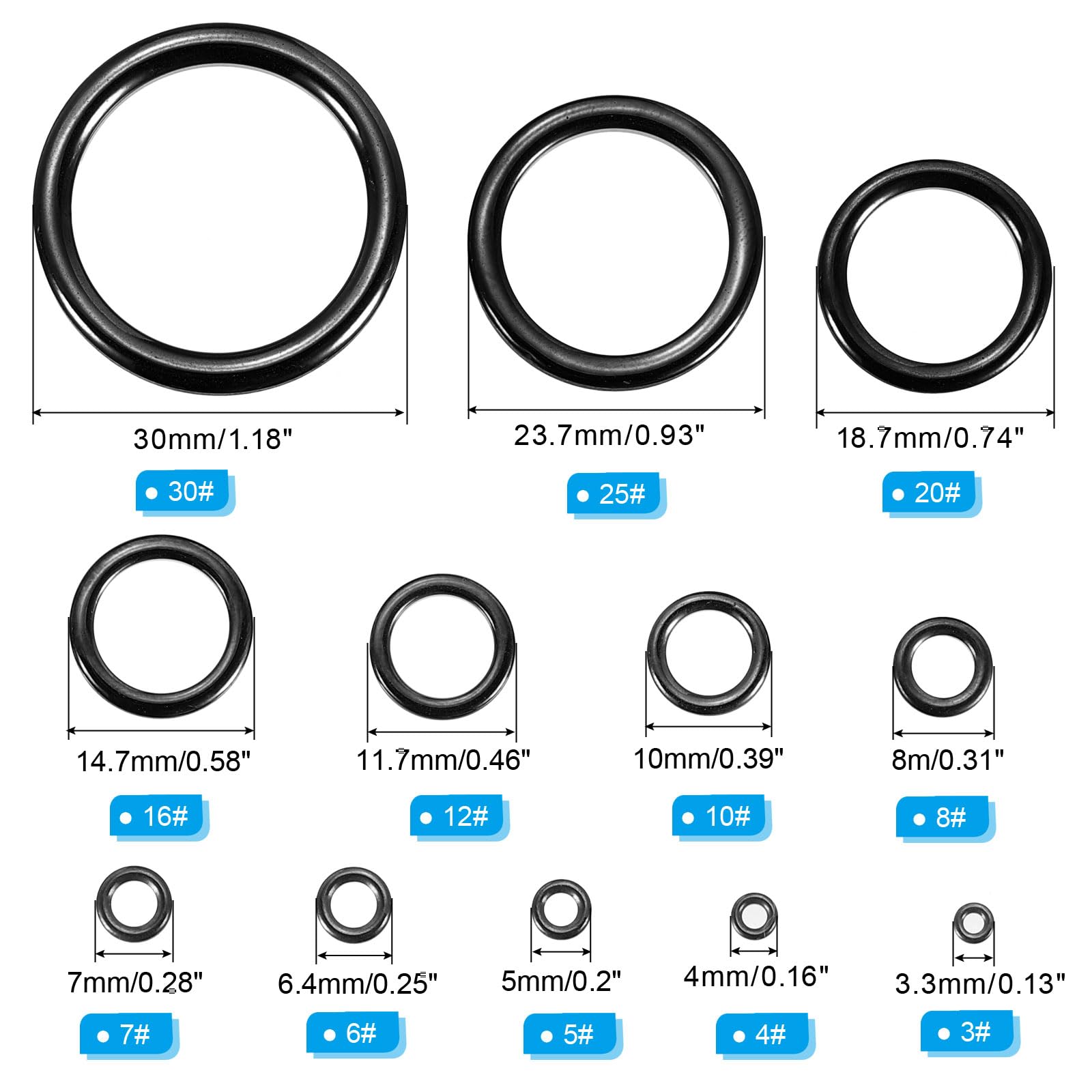 PATIKIL Fishing Rod Repair Kit 0.13-1.18in - Image 2