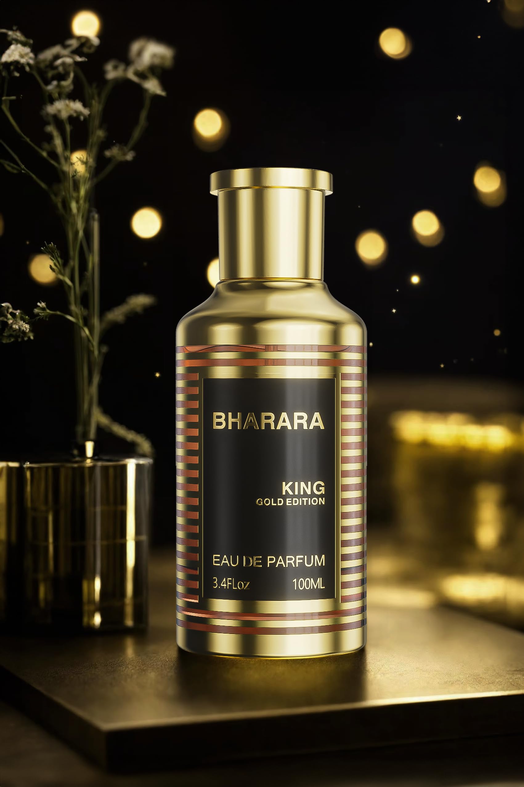 Bharara KingキングGold Men100ml×2個 セットアメリカ製 Bharara King Gold Edition Eau Da Parfum, 3.4 FL OZ / 100 ML