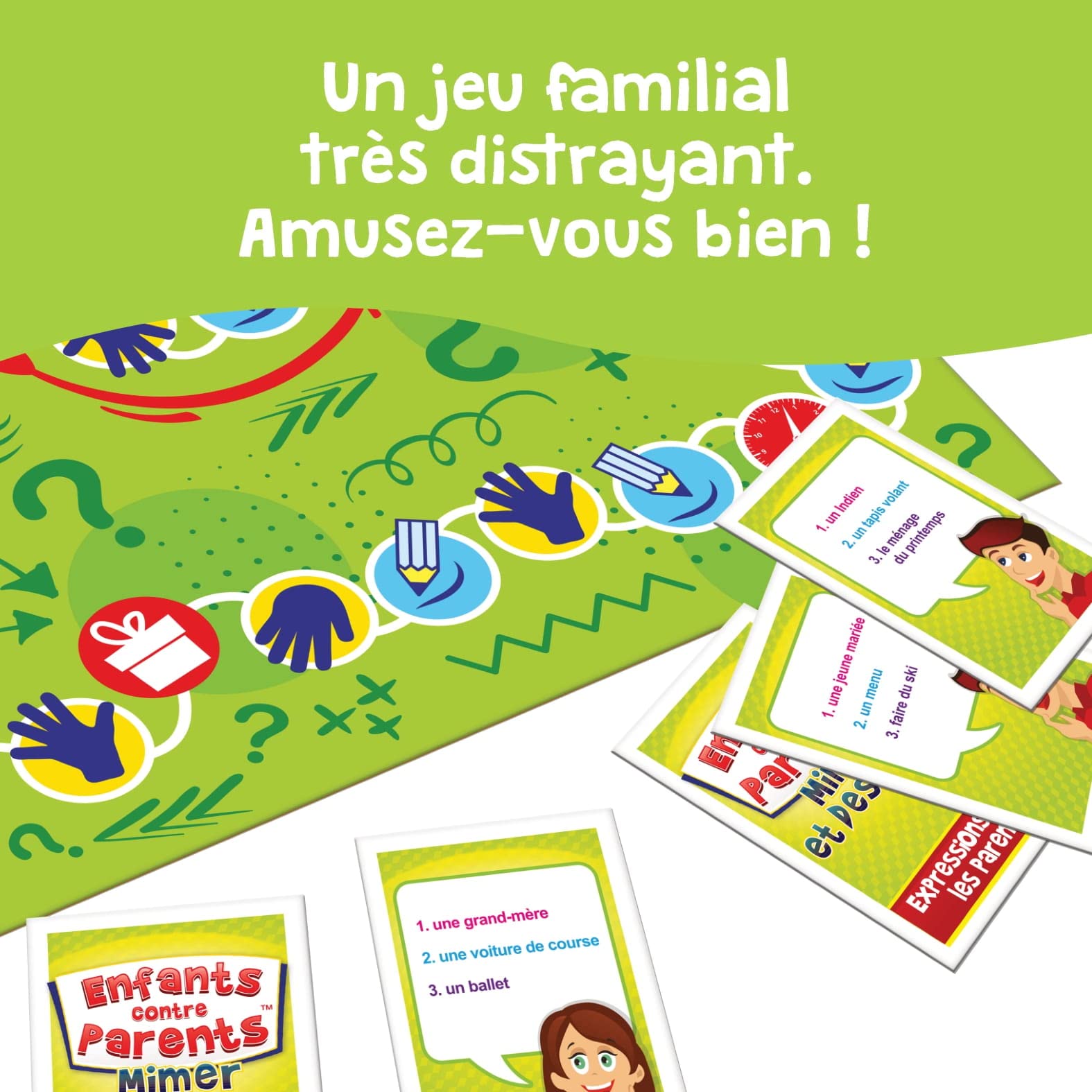 Kangur Gioco Mimare E Disegnare Per Famiglie - Bambini Vs Genitori, Versione Francese