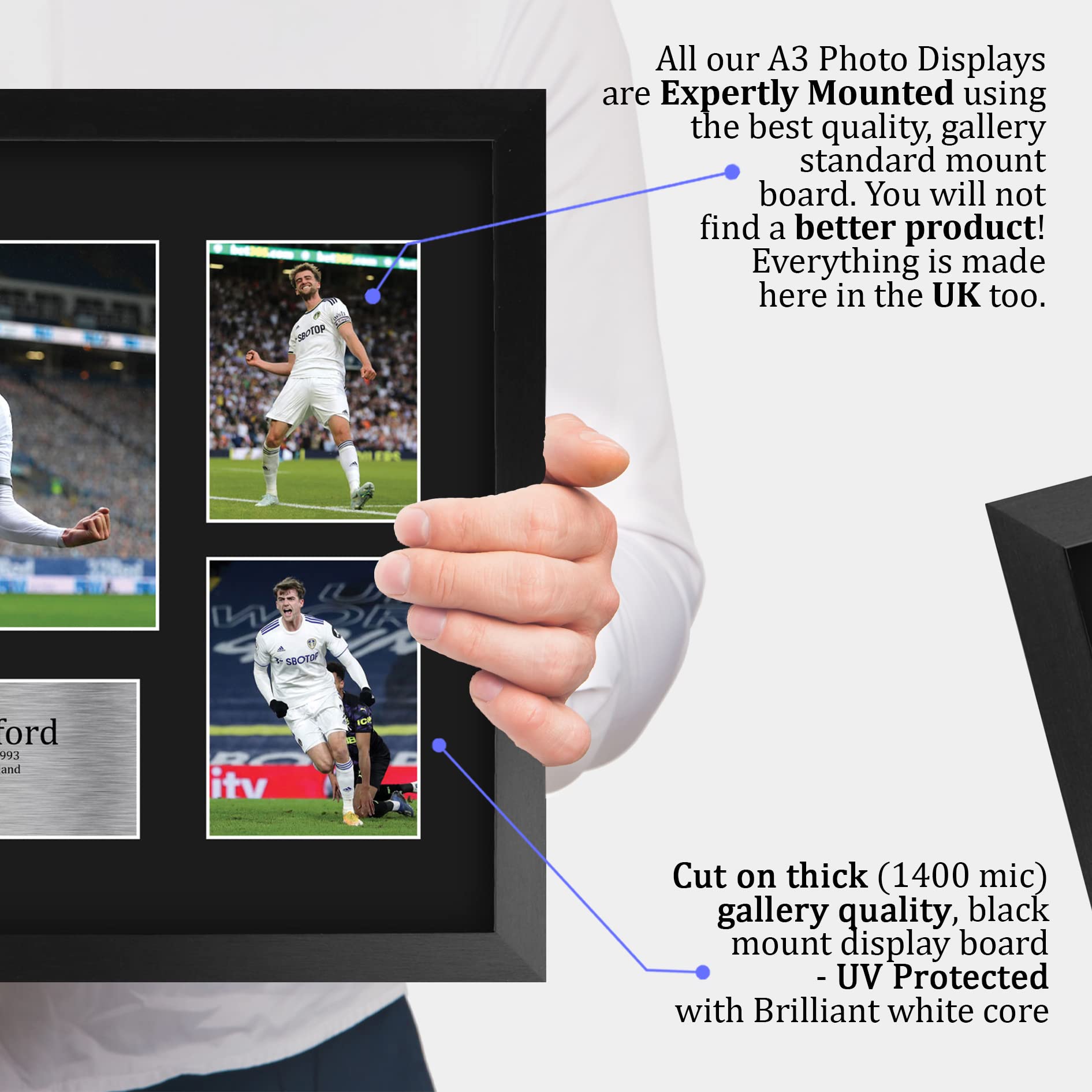 HWC Trading FR A3 Patrick Bamford Leeds United Printed Memorabilia Signed Autograph Photograph Display for Football Fans and Supporters - Image 4