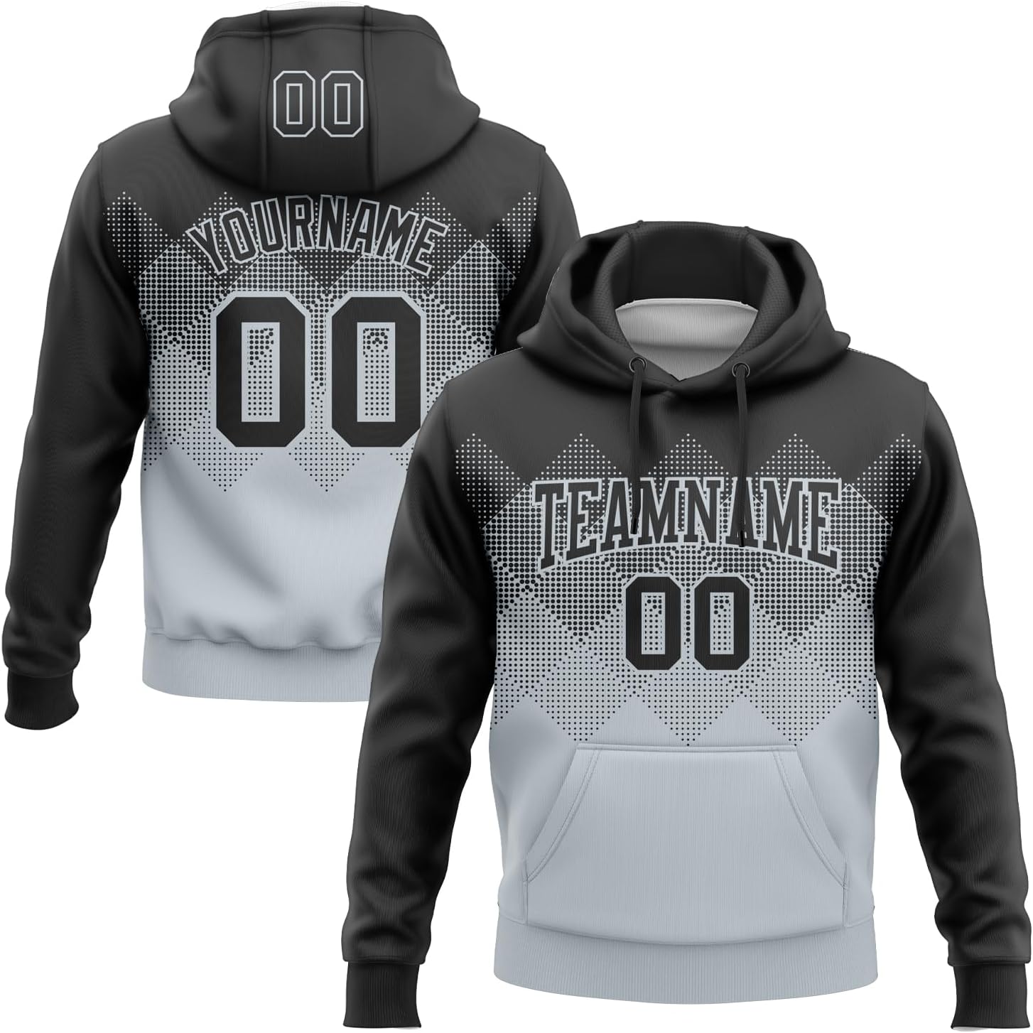 Custom Baseball Gradient Hoodie Stitched Personalized Pullover Hooded Sweatshirt Sports Team Jerseys for Adult Youth