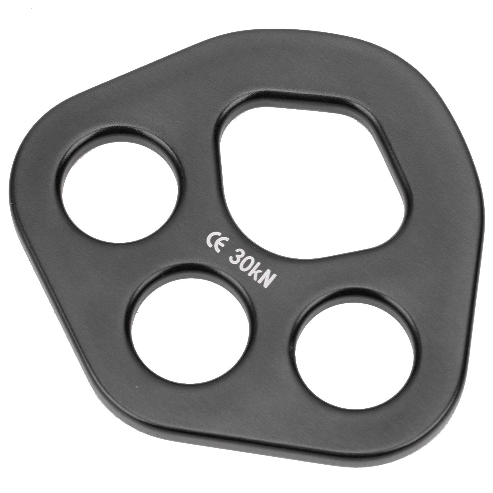 Piastra di rigging a 4 fori, alluminio 30KN per arrampicata su roccia