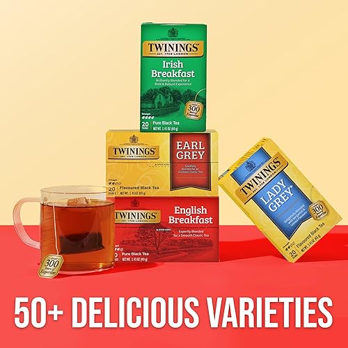 Vista 198 de Twinings, Pure Green Tea - Té verde con sabor suave y aroma atractivo con cafeína, disfruta caliente o helado, bolsas de té individuales