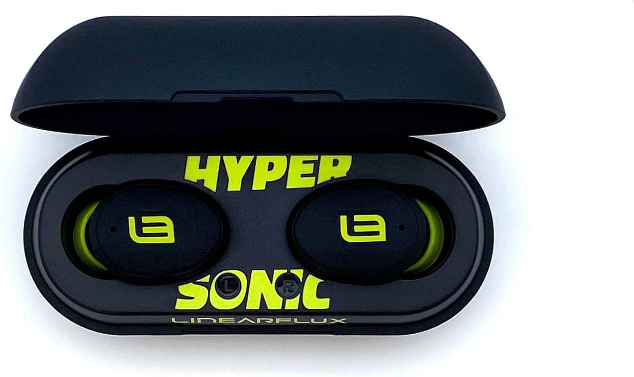 HyperSonic LITE - 3D Hyper Definition, Noise Isolation, in-Ear Headphones (Ultra Bass, Waterproof, One-Touch Volume Control, Built-in Mic) Updated for 2023