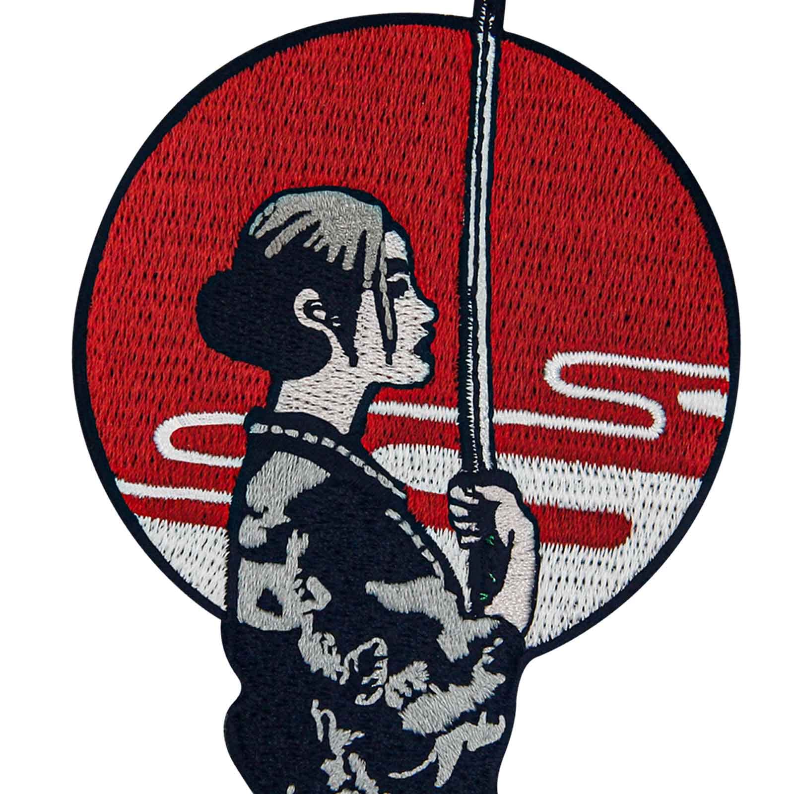 Parche bordado Bushido para planchar y coser con emblema