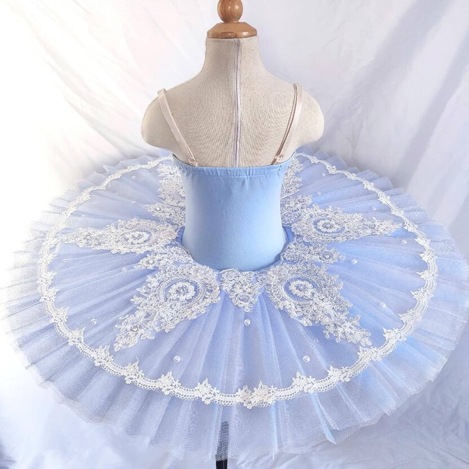 Gonna tutù da Balletto per Bambina Costume da Ballo per Bambina Il Lago dei Cigni Costumi di Danza del Ventre Abiti da Festa per Spettacoli Teatrali Abiti da Ballo per Esercitarsi (A1347)