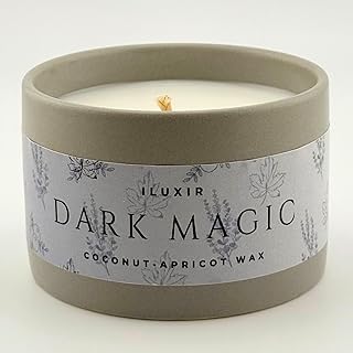 Eucalyptus, Amber & Dark Musk – Bold Cologne-Inspired Aroma - Dark Magic Scented Candle for Men – Hand-Poured in USA, Coconut-Apricot Wax, Phthalate-Free, Long-Lasting Burn (5 oz.)