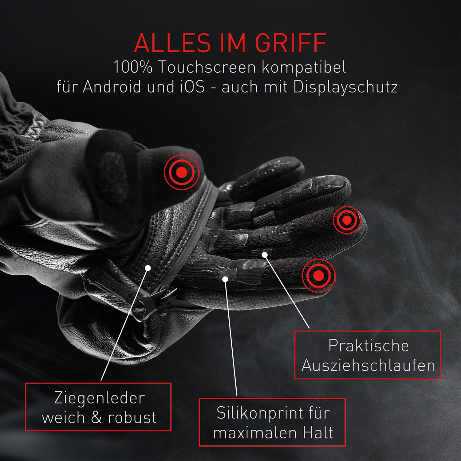 THE HEAT COMPANY - Heat 3 SMART PRO – Die Handschuh Innovation – Fingerhandschuhe und Fäustling in Einem - Hantieren und trotzdem warm bleiben - No.1 Fotohandschuhe, Outdoor, Skifahren, Damen, Herren