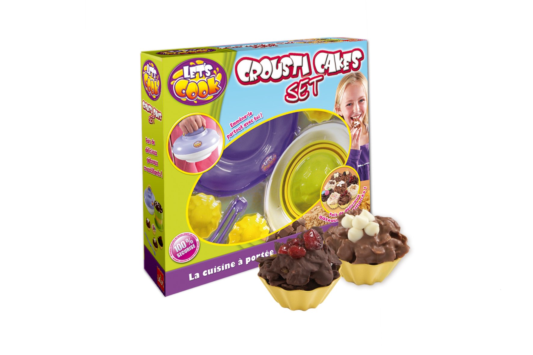 Kit Déco Cuisine Let's Cook – Jeu D'imitation Dès 5 Ans – Violet, Jaune Et Transparent