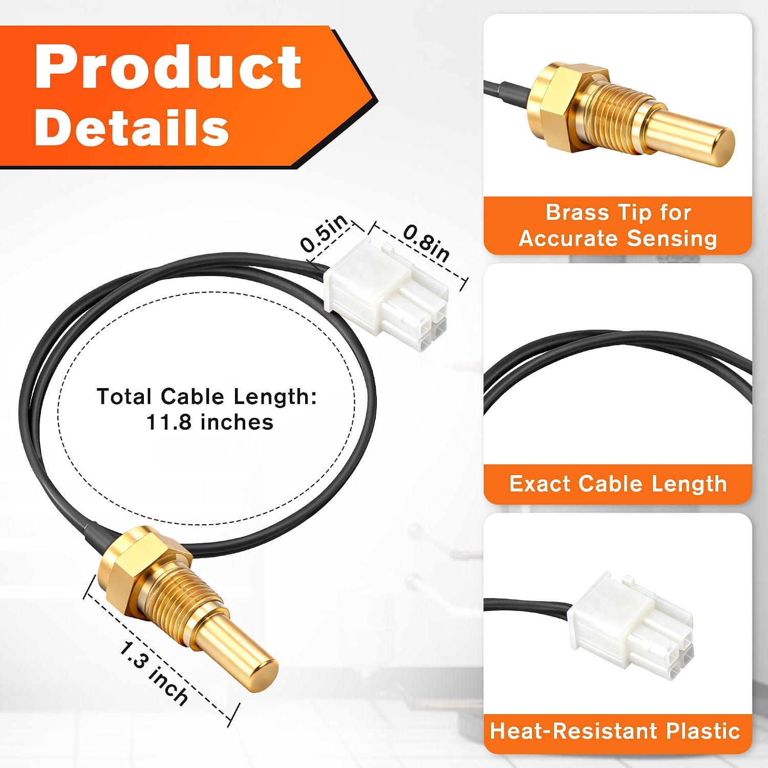 AP19299 Chamber Sensor Compatible with Rheem Water Heater, 1 Pack