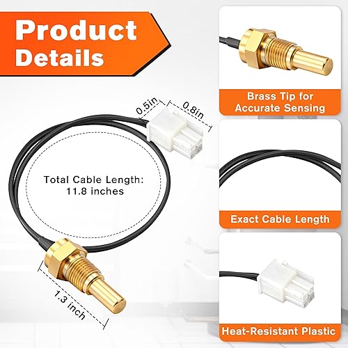 Miniatura 2 de Reemplazo del sensor de cámara de termistor compatible con calentadores de agua sin tanque AP19299 Ultra Low Nox, piezas de calentador de agua con