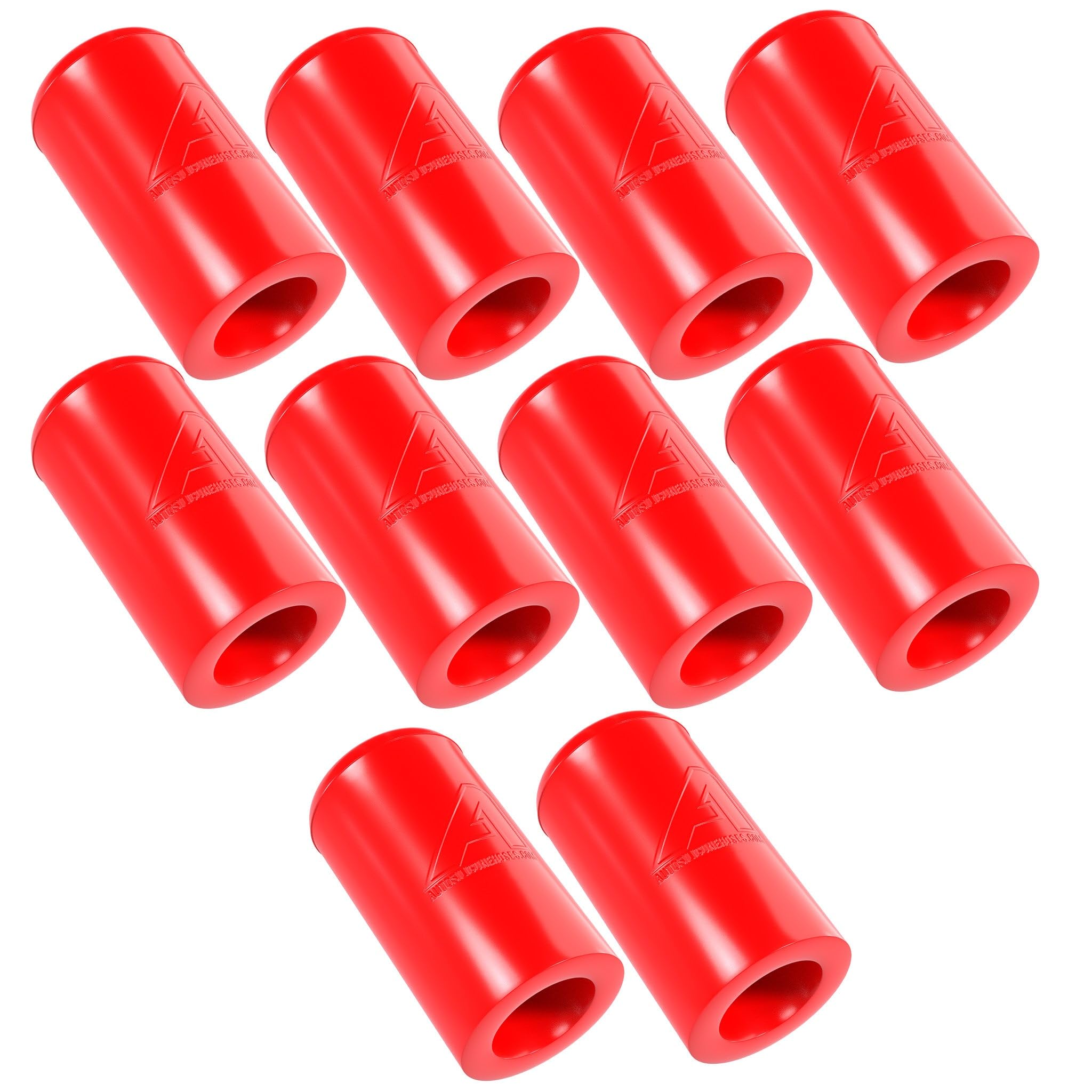 Tapones de silicona de 25 mm resistentes al calor extremo para tubería BOV en color rojo vivo