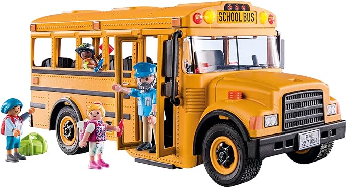 Playmobil Autobús Escolar con Accesorios y 4 Figuras miniatura 10