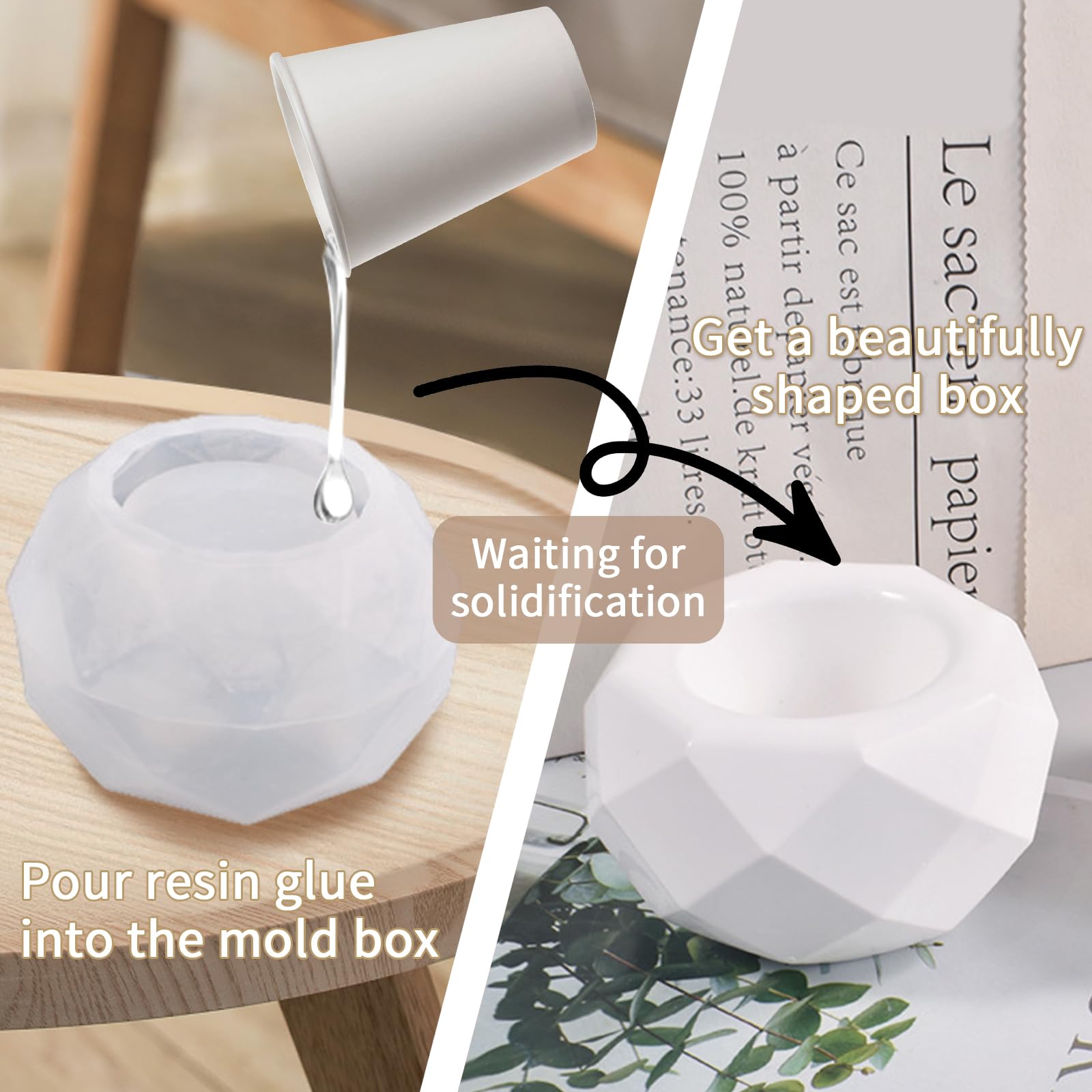 Moules À Bougies En Silicone, 3 Pièces Diy Moule À Bougie, Moule À Bougie En Maison, Moule À