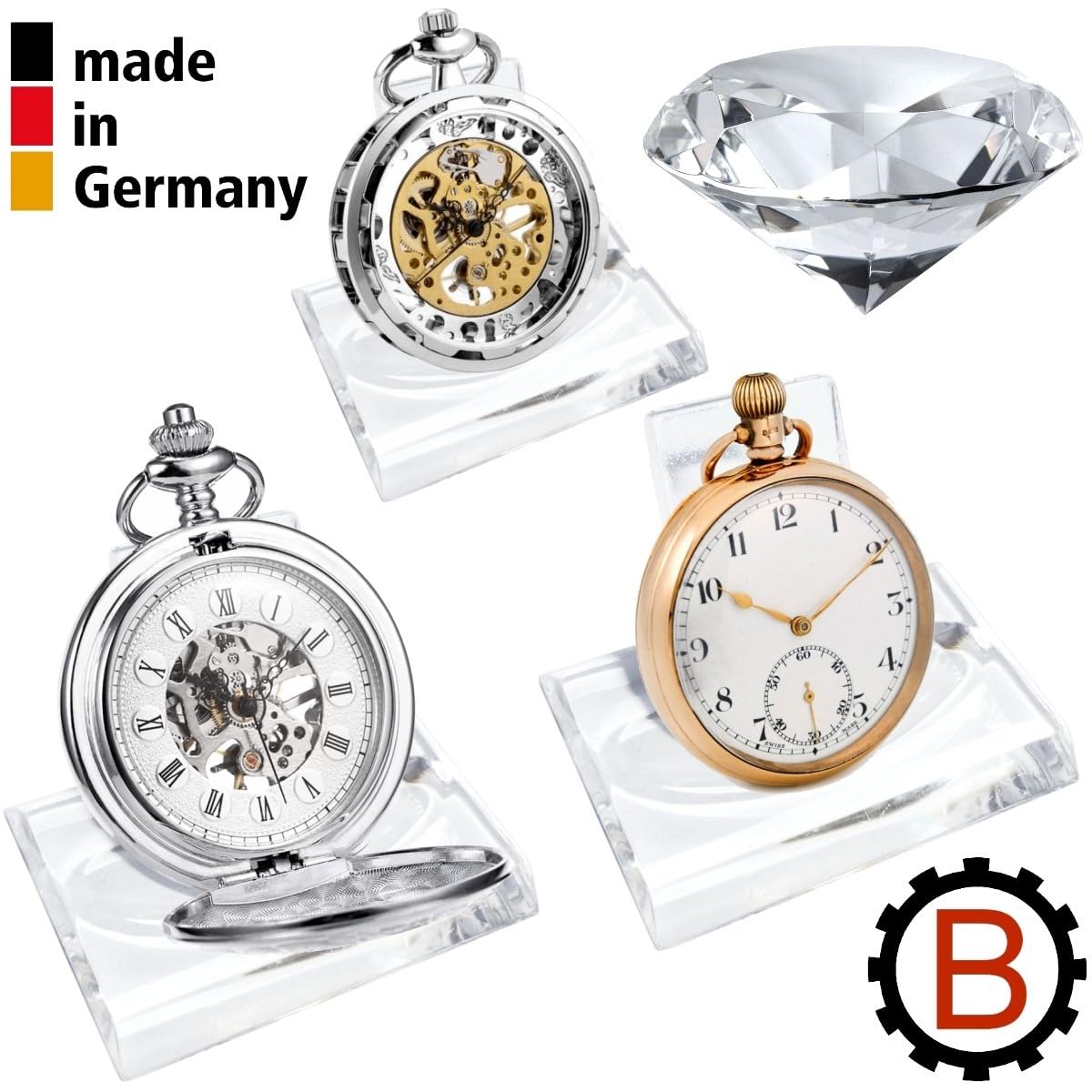 SUPPORTO PER SUPPORTO Per Orologio Da Taschino Supporto Per Staffa Per... EUR 12,35 - PicClick IT - Foto 10