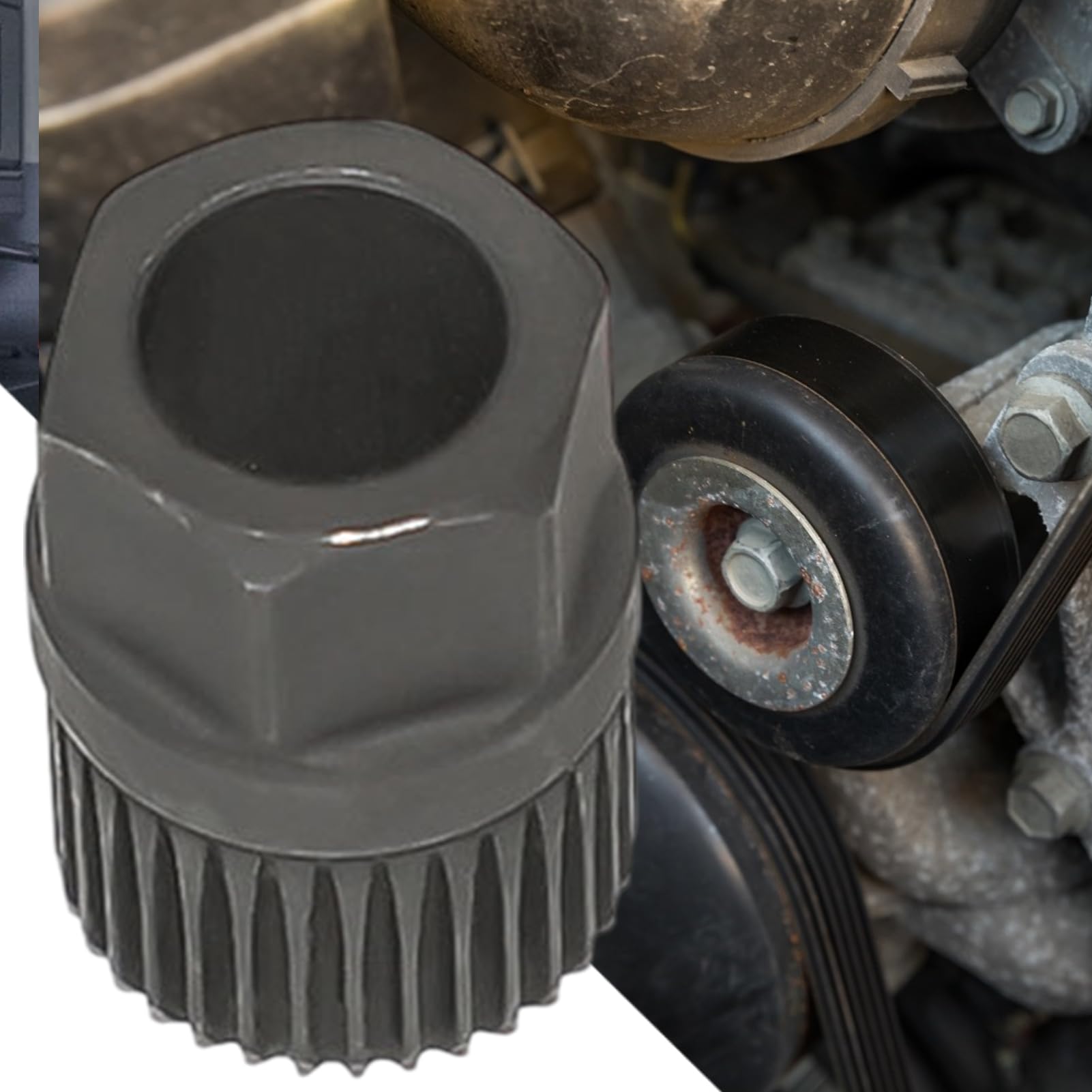 Strumento Rimozione Puleggia Alternatore A 33 Denti - Attrezzo Portatile In Acciaio Per Auto