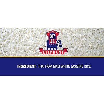 817 Elephant Thai Hom Mali Jasmine Rice - 15 lb Bag
