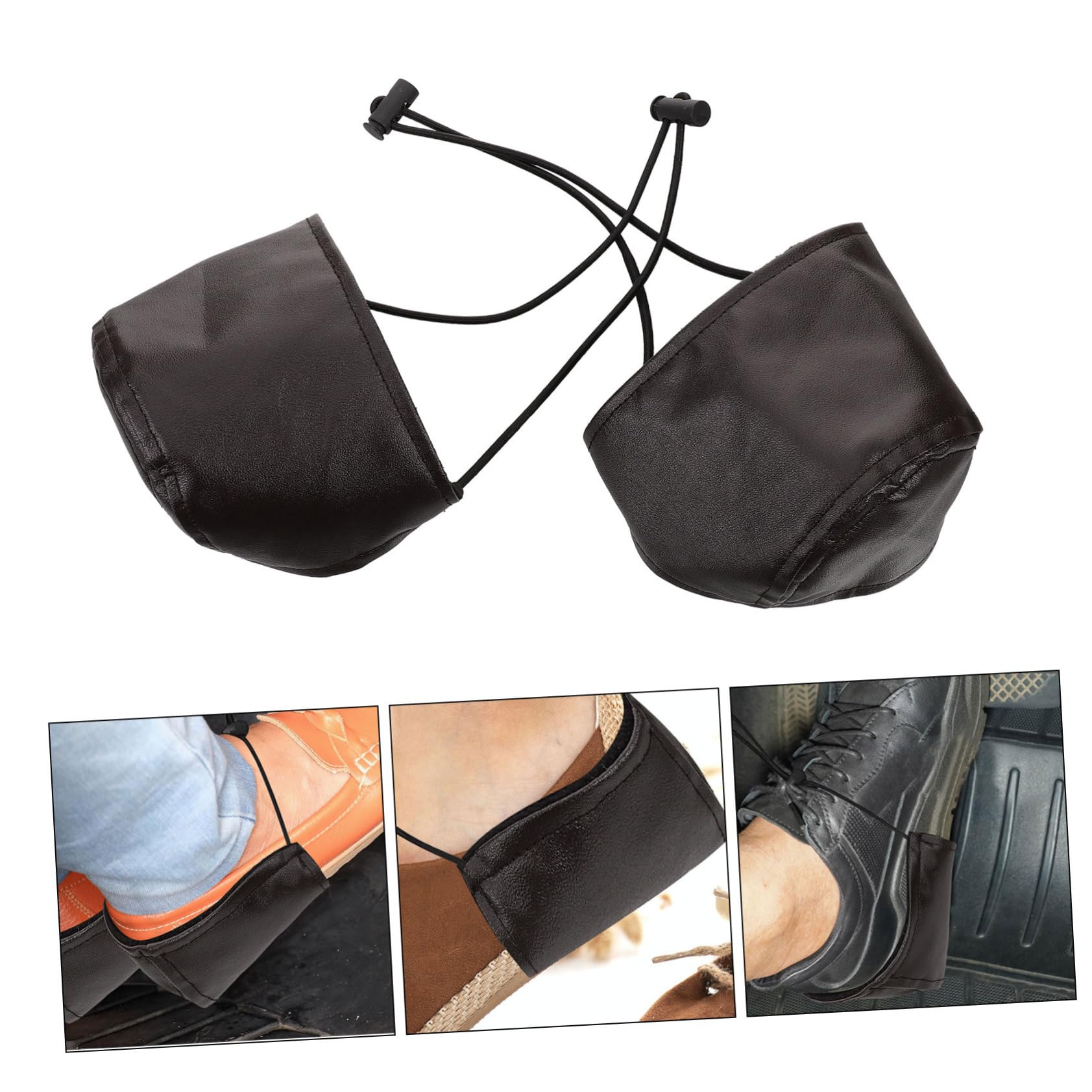 Baluue 8pezzi Coprischiume Per Tacchi Regolabili Pu Per Protezione Scarpe Per Guidare Senza Danneggiare Tacchi Adatti Uomini e Donne