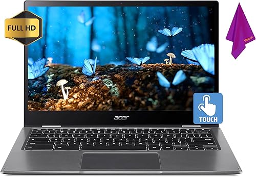 Acer Chromebook - Laptop con pantalla táctil 2 en 1, tableta Google Chromebook, pantalla FHD IPS de 13 pulgadas, teclado retroiluminado, CPU