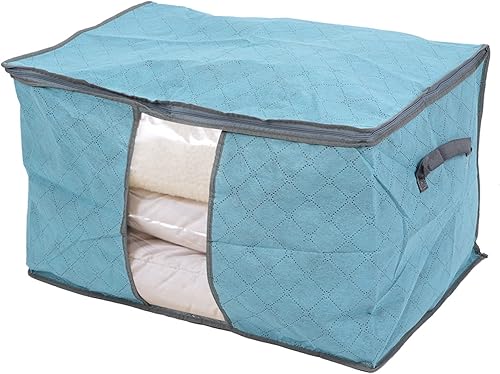 Miniatura 8 de Fydun Large Clothes Quilt Storage Bag B Duvet Laundry Bag with Handle Zipper Container Wide Range of Uses