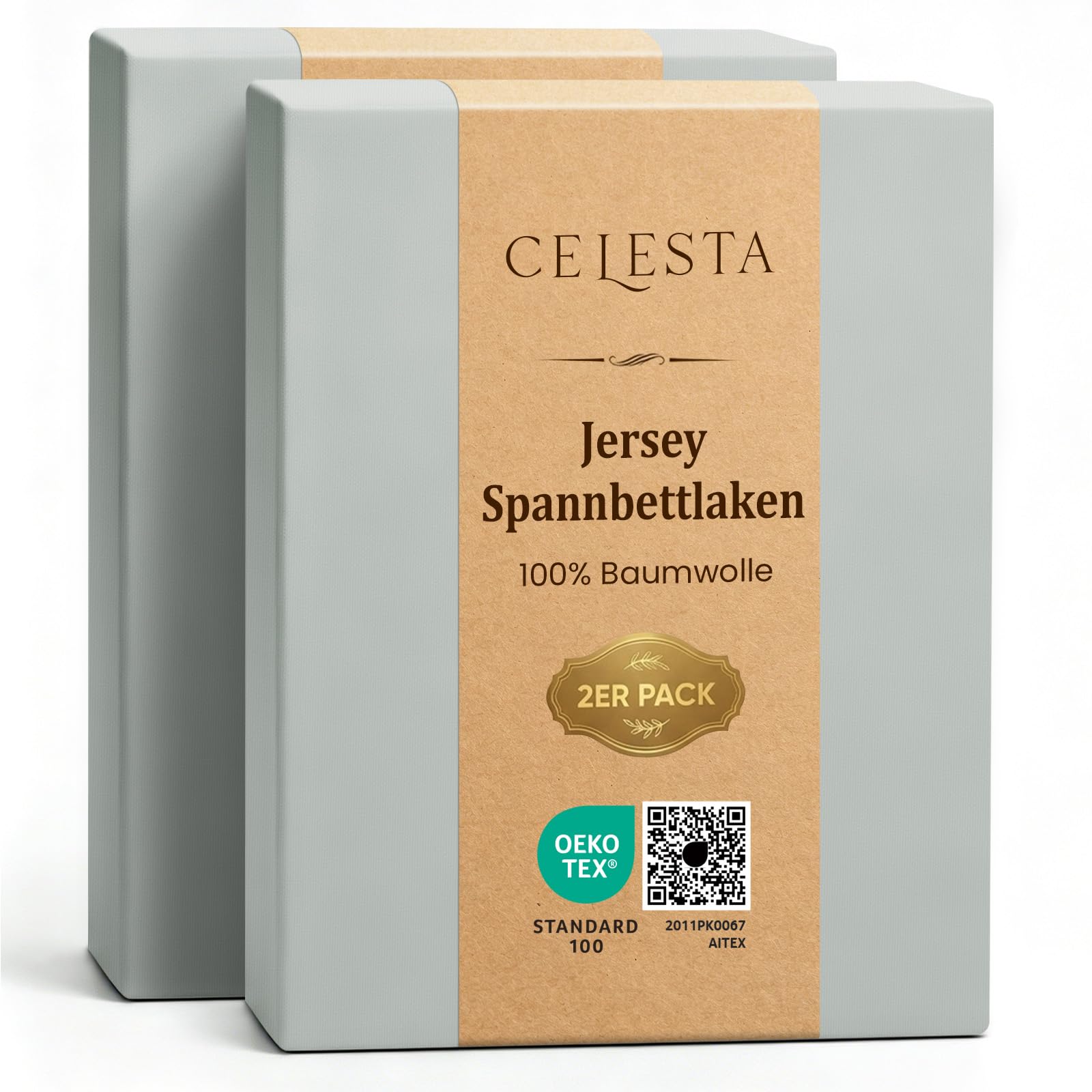 CELESTA FBM Spannbetttuch - Bettlaken 100% Baumwolle