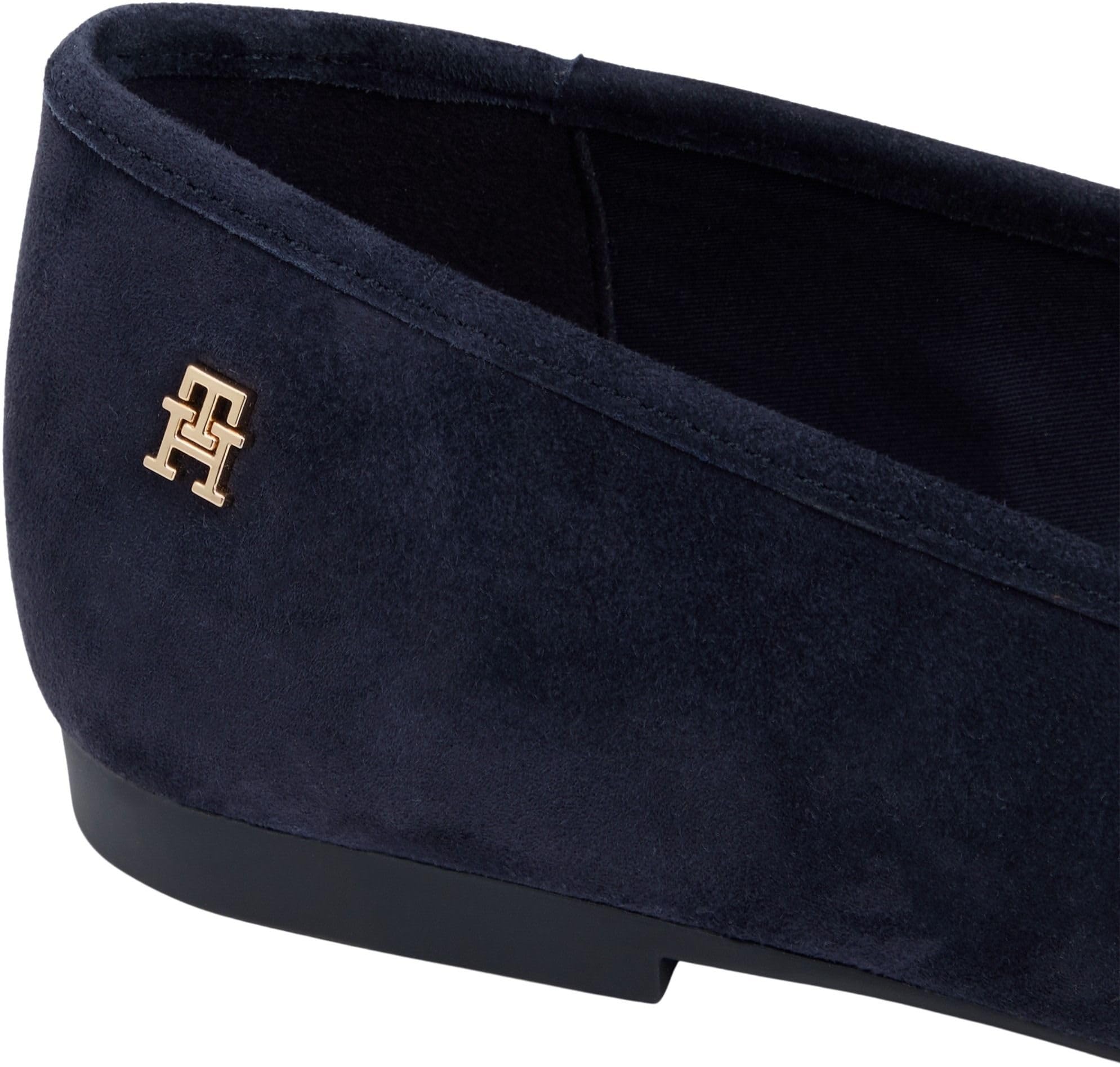 Tommy Hilfiger Damen Hilfiger Suede Ballerina Fw0fw09357Ballerinas