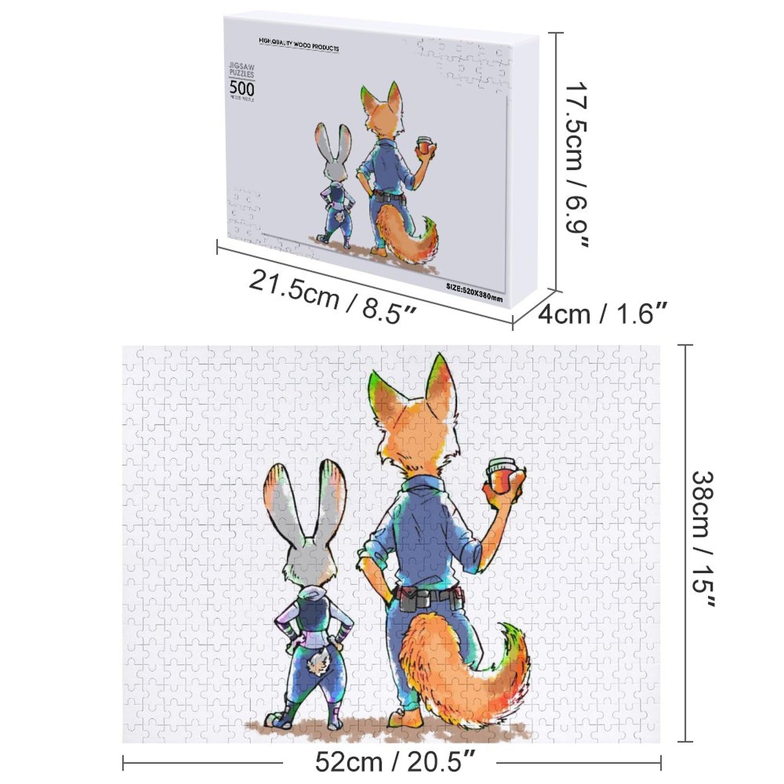 Amazon | ジグソーパズル 木製パズル ズートピア (2) 500ピース 1000