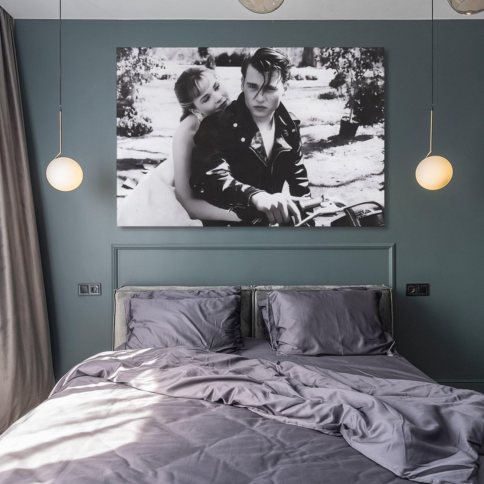 Stampa artistica da parete su tela del film commedia di Cry-Baby Johnny Depp, per casa, bar, ristorante, garage, caffetteria, idea regalo, 60 x 90 cm