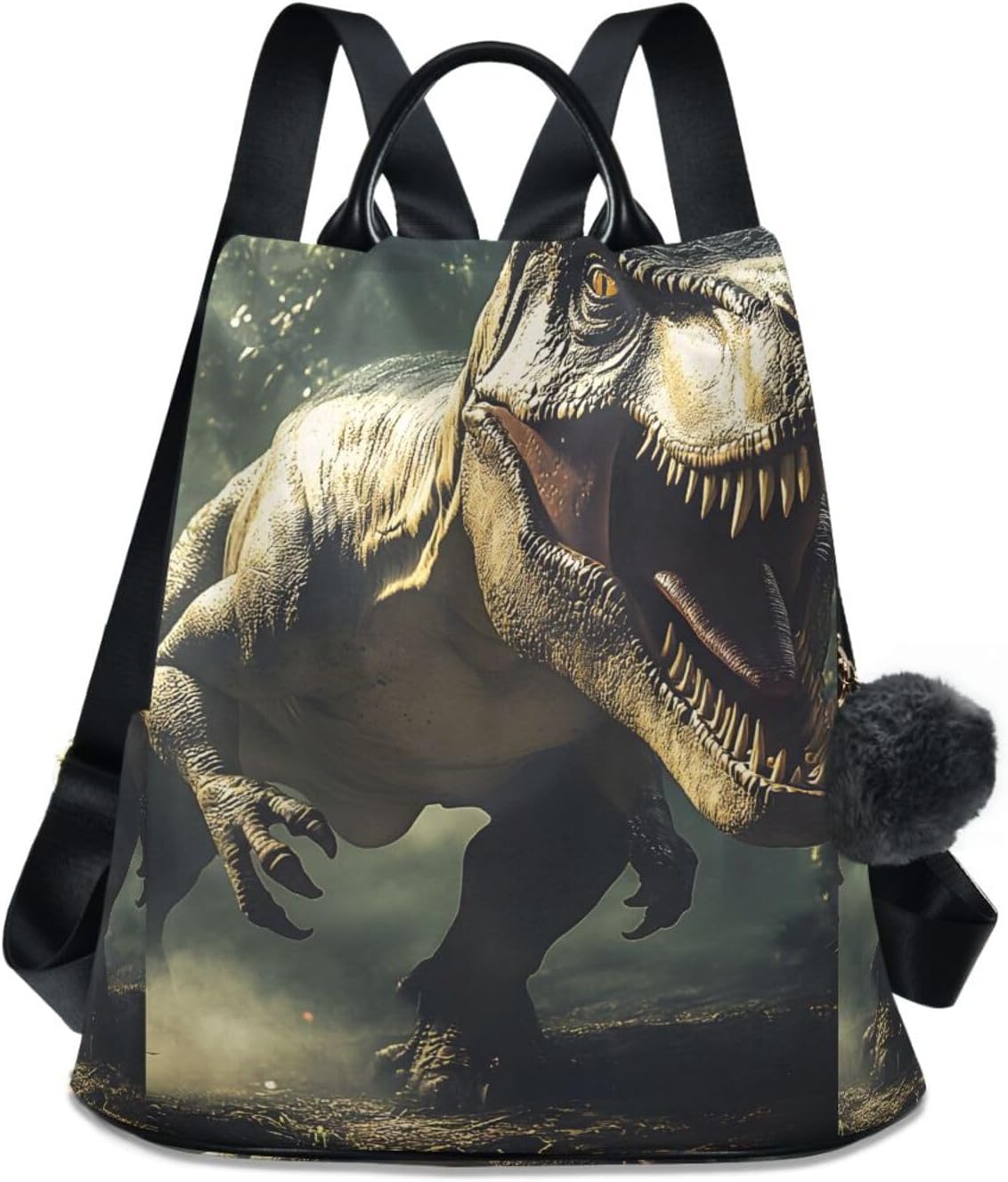ALAZA Roaring Dinosaur Backpack Purse for Women Anti Theft Fashion Back Pack Shoulder Bag