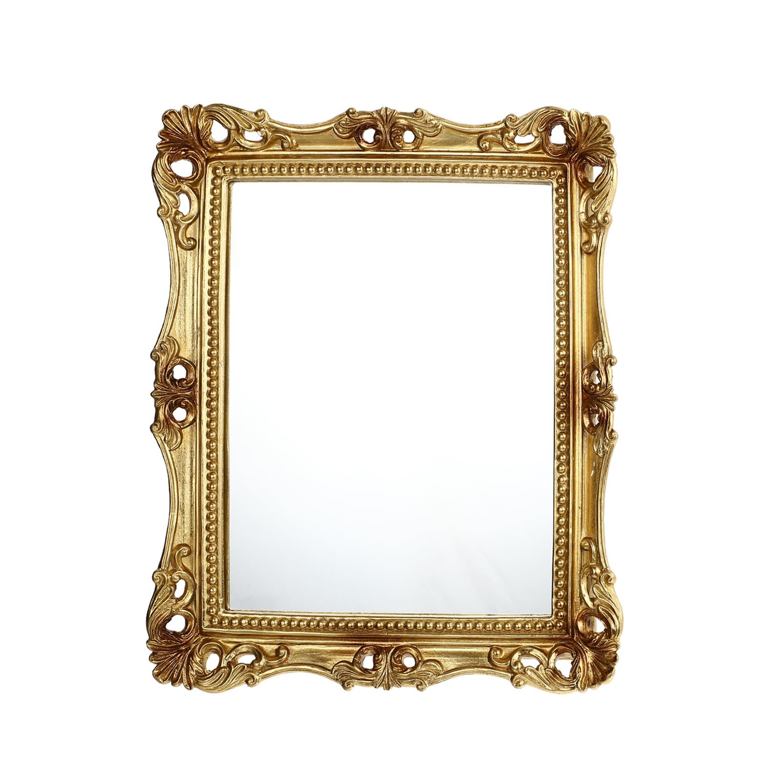 Miroir rétro doré stable : résolvez le manque de place et de clarté pour votre maquillage