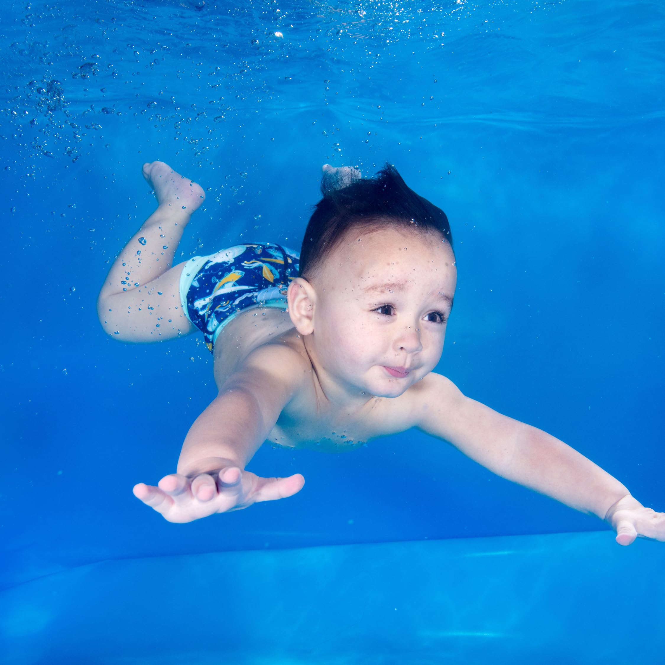 Splash About Happy Nappy Duo Wiederverwendbare Schwimmwindel, Up in the Air, 6-12 miesięcy