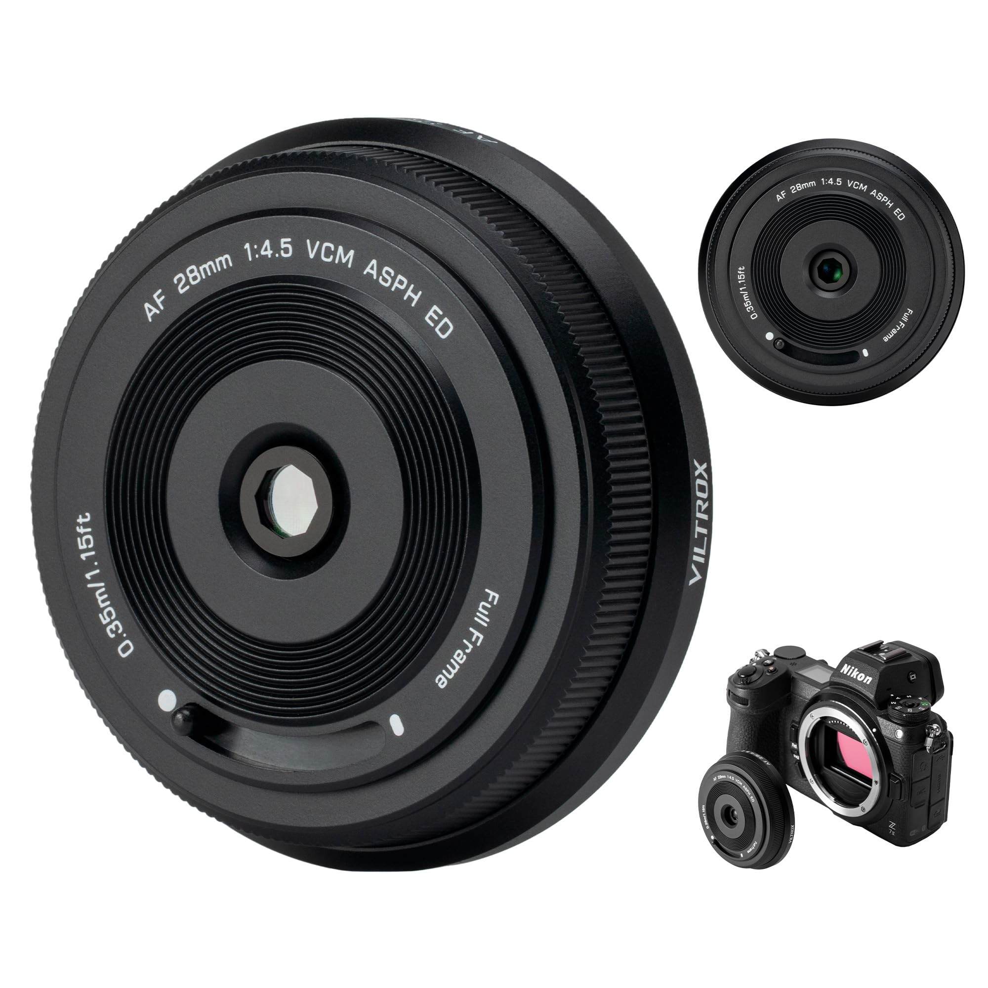 Amazon.com : VILTROX AF 28mm F4.5 Z Mount Full-Frame Lens for