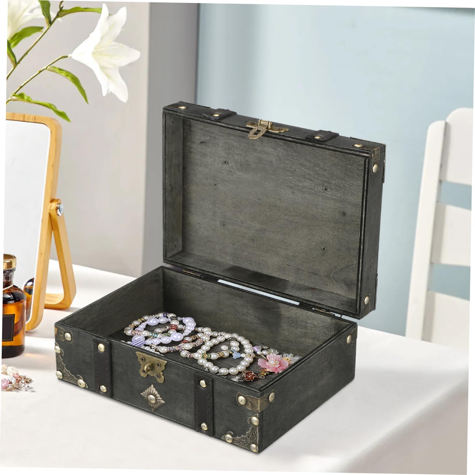 Schmuckkästchen Im Vintage-stil Mit Passwortschloss Aufbewahrungsbox Für Halsketten Ringe Und Armbänder Dekorative Schmuckschatulle Für Damen