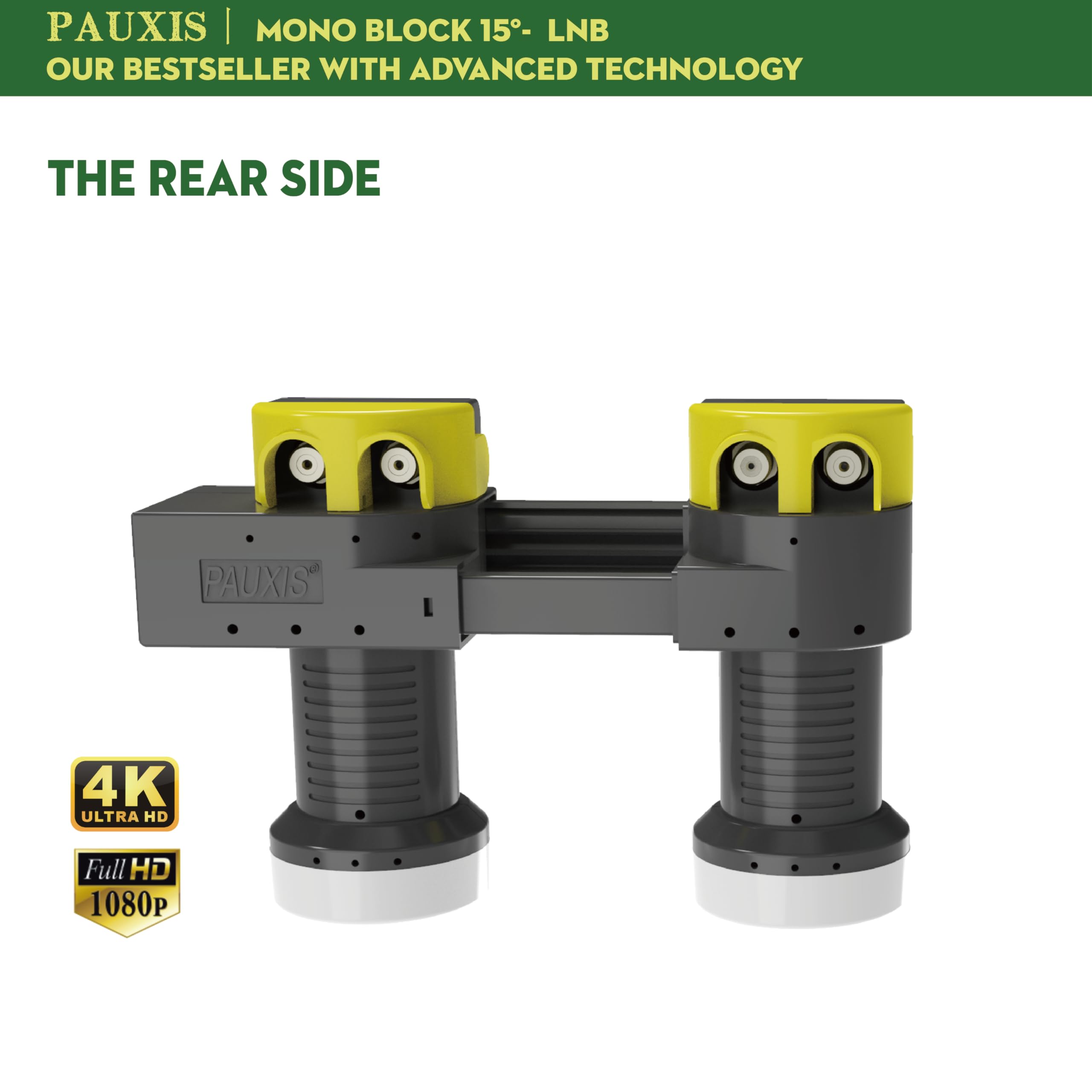 Monoblock LNB Twin universel 15°