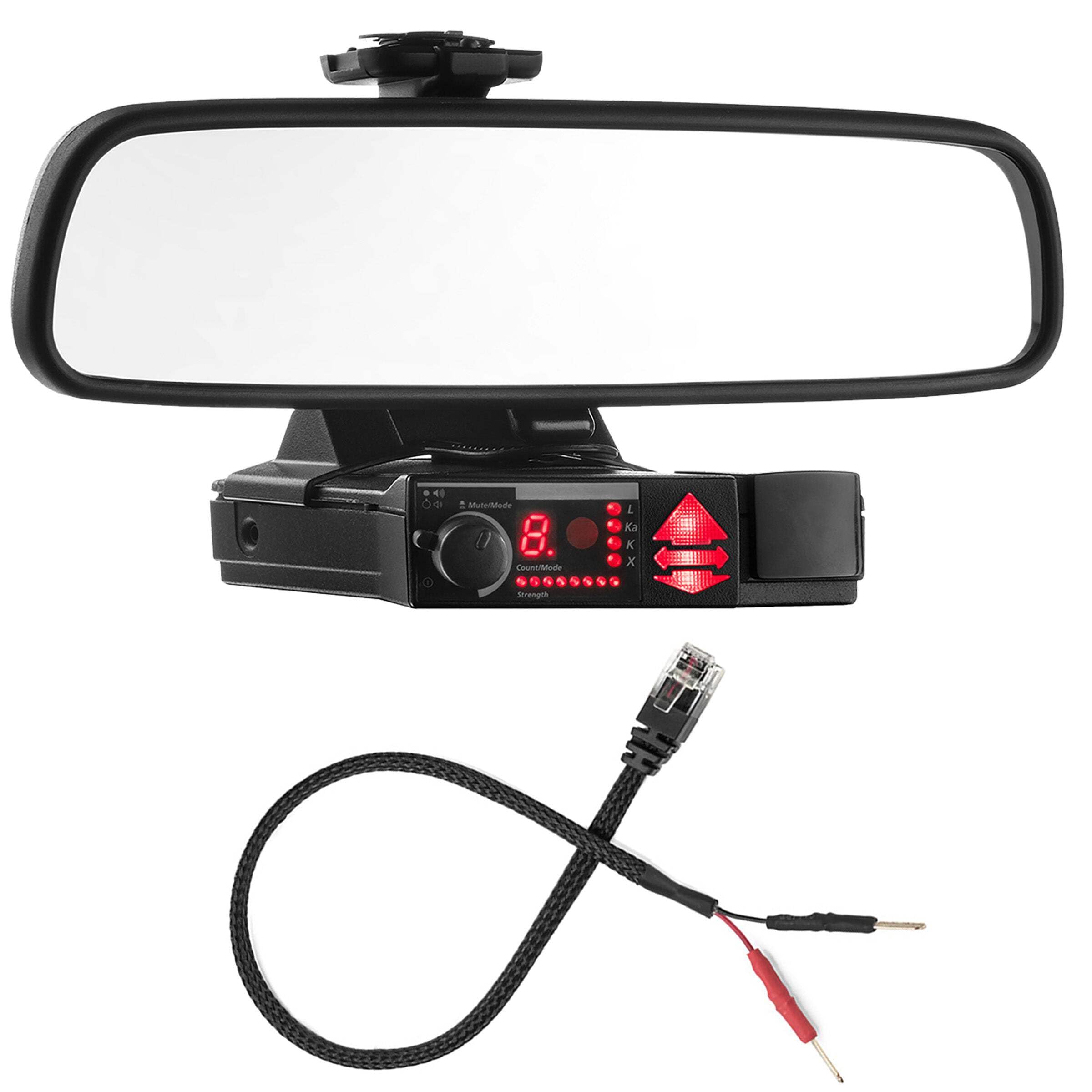 Mirror Mount + Mirror Wire for Valentine V1 Radar Detectors - Gen 1 and Gen 2 (4001104)