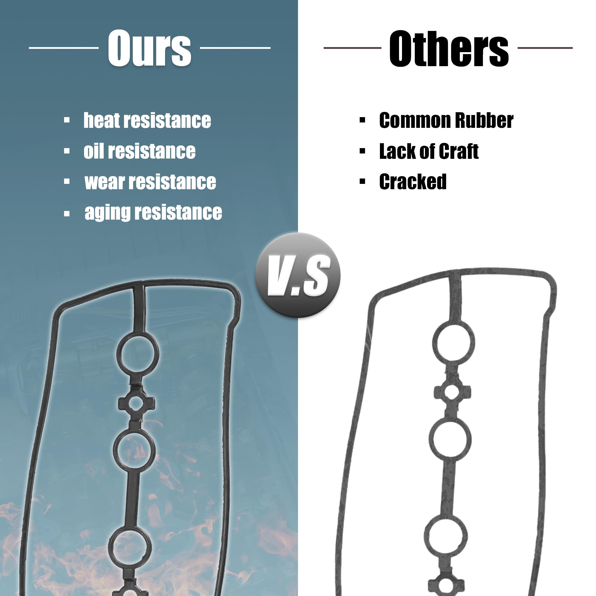 VALVE COVER GASKET TOYOTA VIOS NCP42, NCP93, YARIS, PRIUS C 11213-OM010