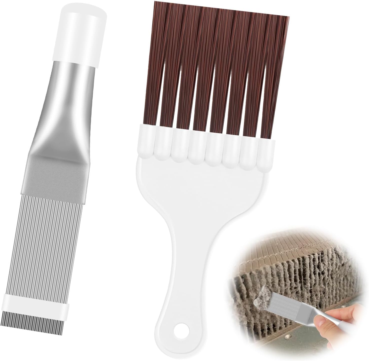 2 Stück Kondensator Reinigungskämme - Lamellenkamm Für Wärmepumpentrockner Und Klimaanlagen