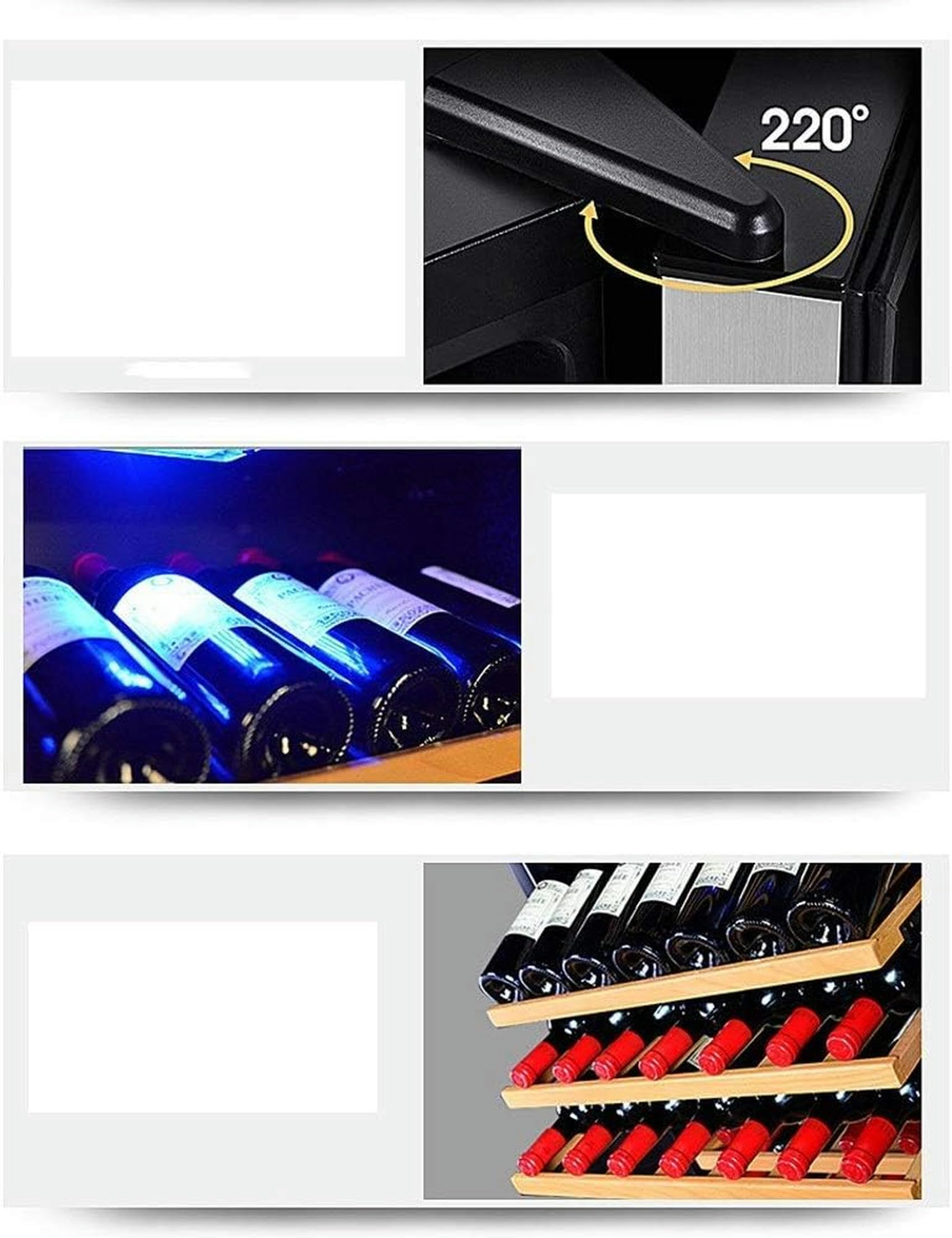 Refrigerador de Bodega de Vino Independiente Multifuncional, iluminación LED de Almacenamiento de Temperatura Constante, Enfriador/Enfriador de Vino | Encimera