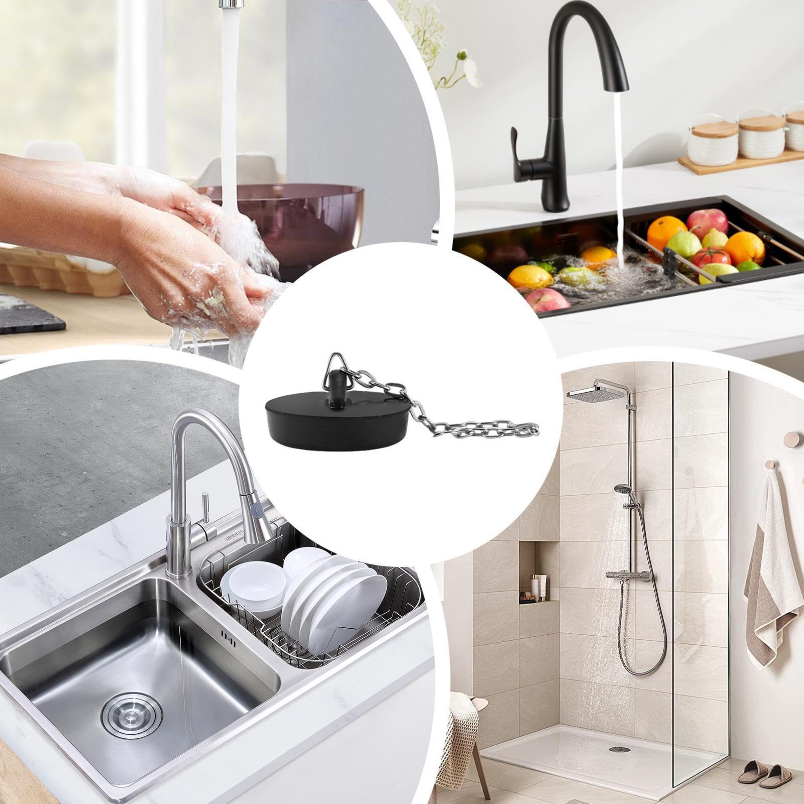 Sink Strainer Plug Kitchen Sink Waste Strainer Plug Stainless Steel Strainer Plu
