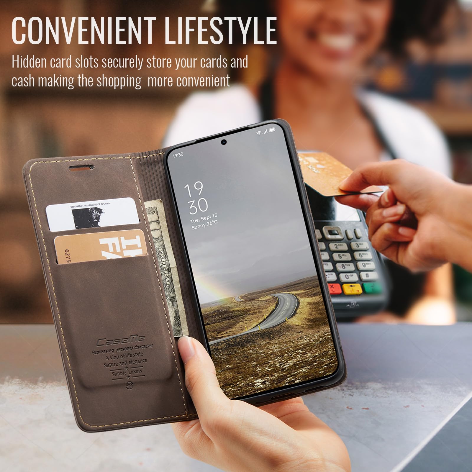 Magnetic Card Holder | Built-In Phone Stand - Foto 8