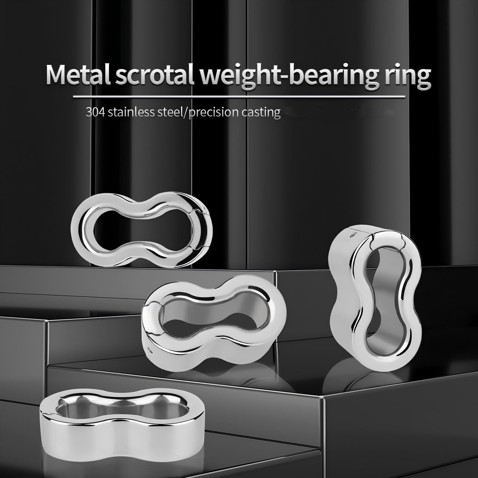 Cockring Inoxydable Anneau Pénien Homme Vis Fixation Ball Stretcher (XL)