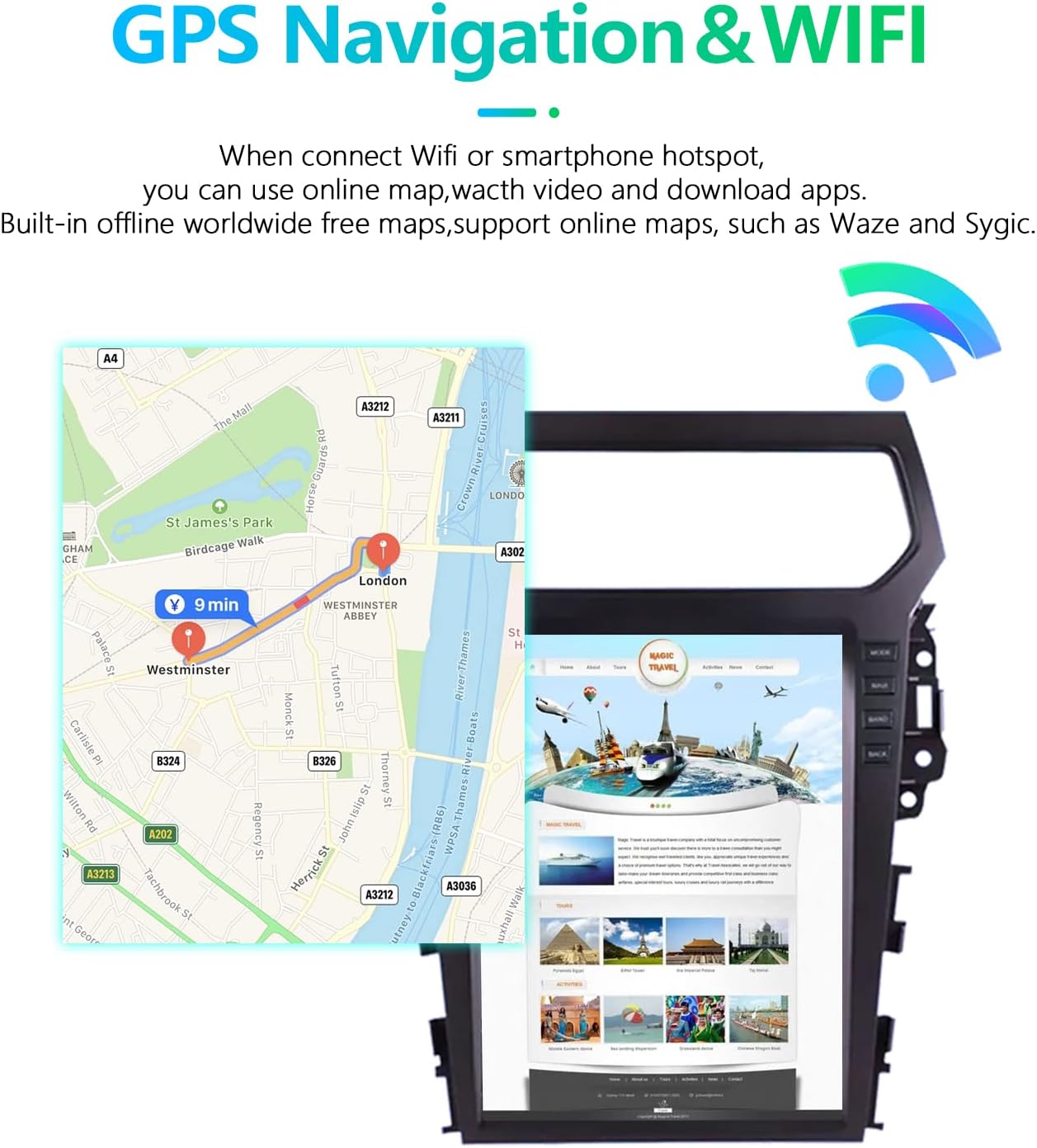car radio stereo gps navigation for ford explorer 2011 2019 radio android auto car play 12 1 inch vertical screen tesla style with dsp in dash headuni